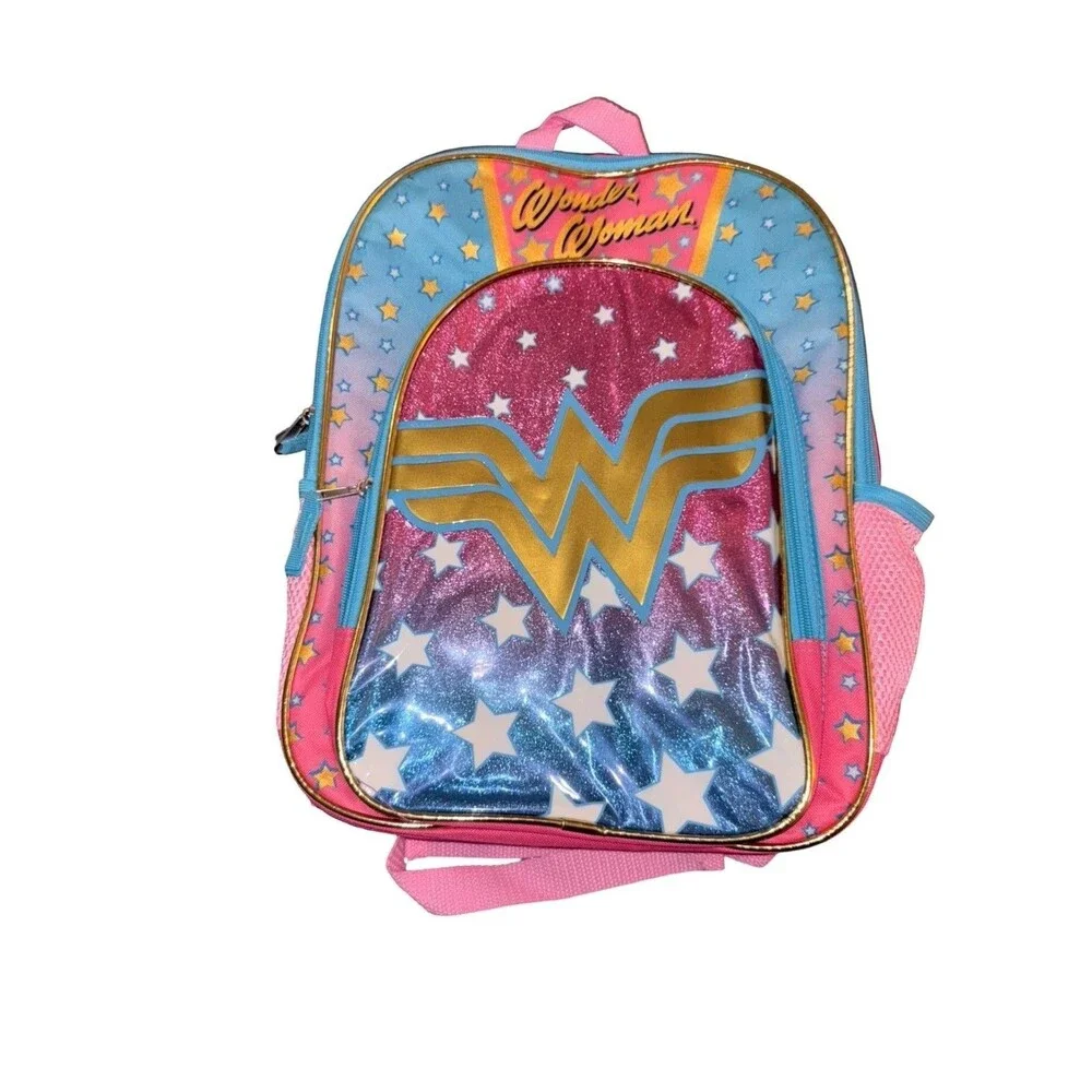 Wonder Woman kids backpack glitter new with tags New